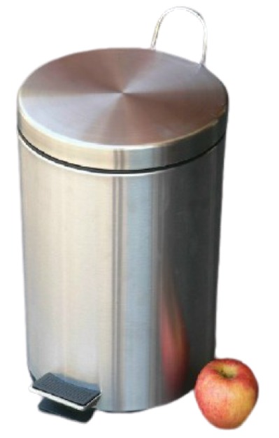 Basurero acero sales inoxidable 12 litros